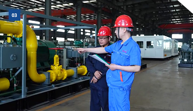 Hydrogen compressor of Comprehensive Quality Management