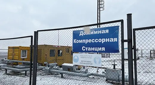 Alibek oilfield in Southern Kazakhstan 