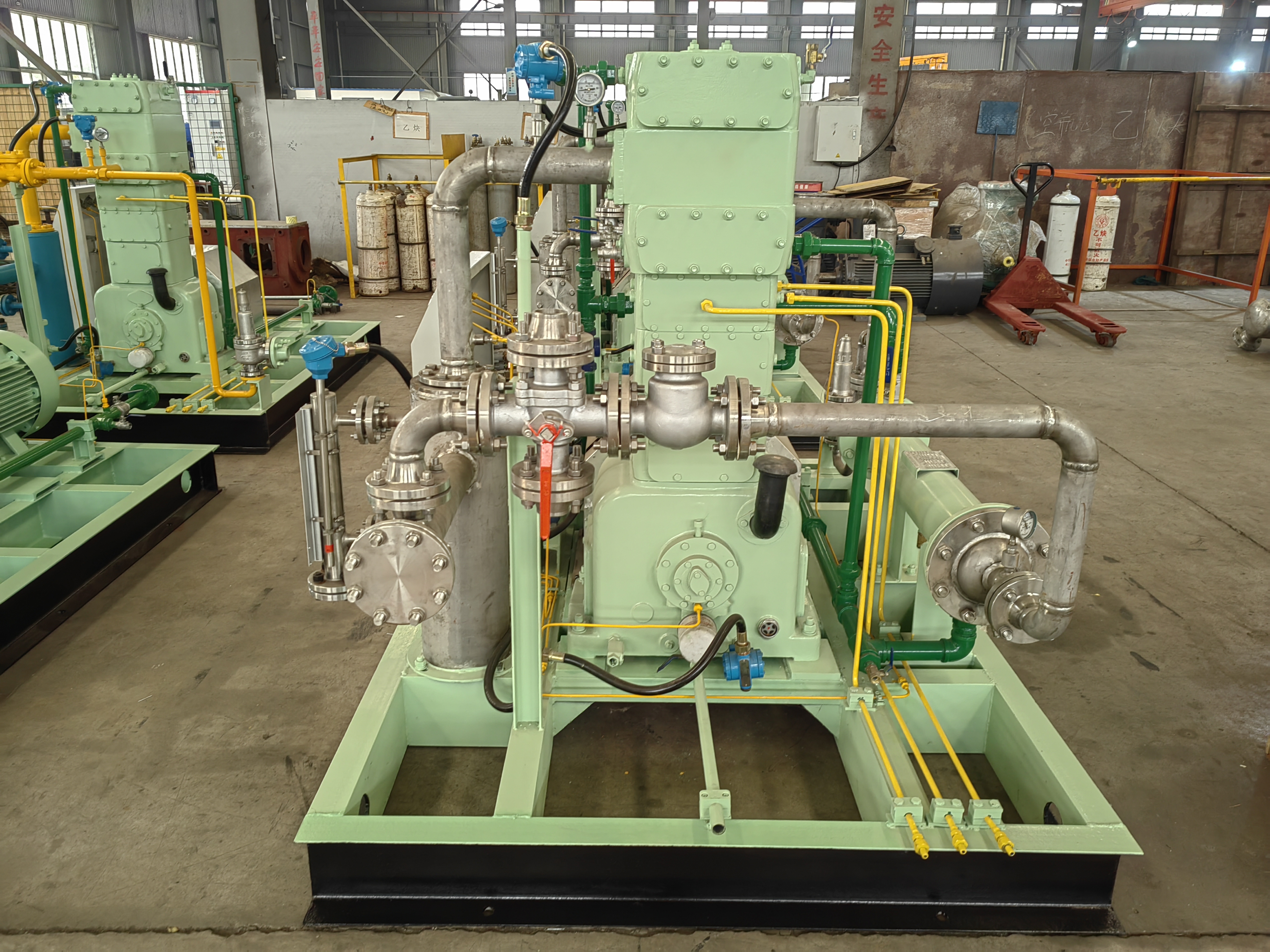 Skid-Mounted High-Efficiency Oil-Free LPG Piston Compressor
