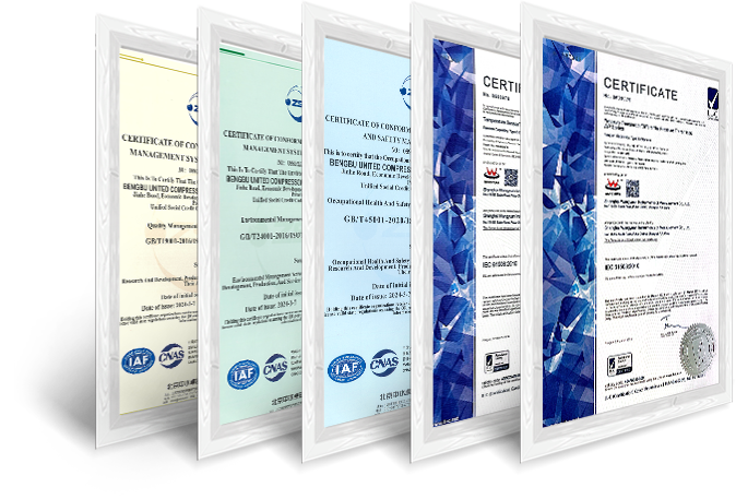 Gas compressor certificate