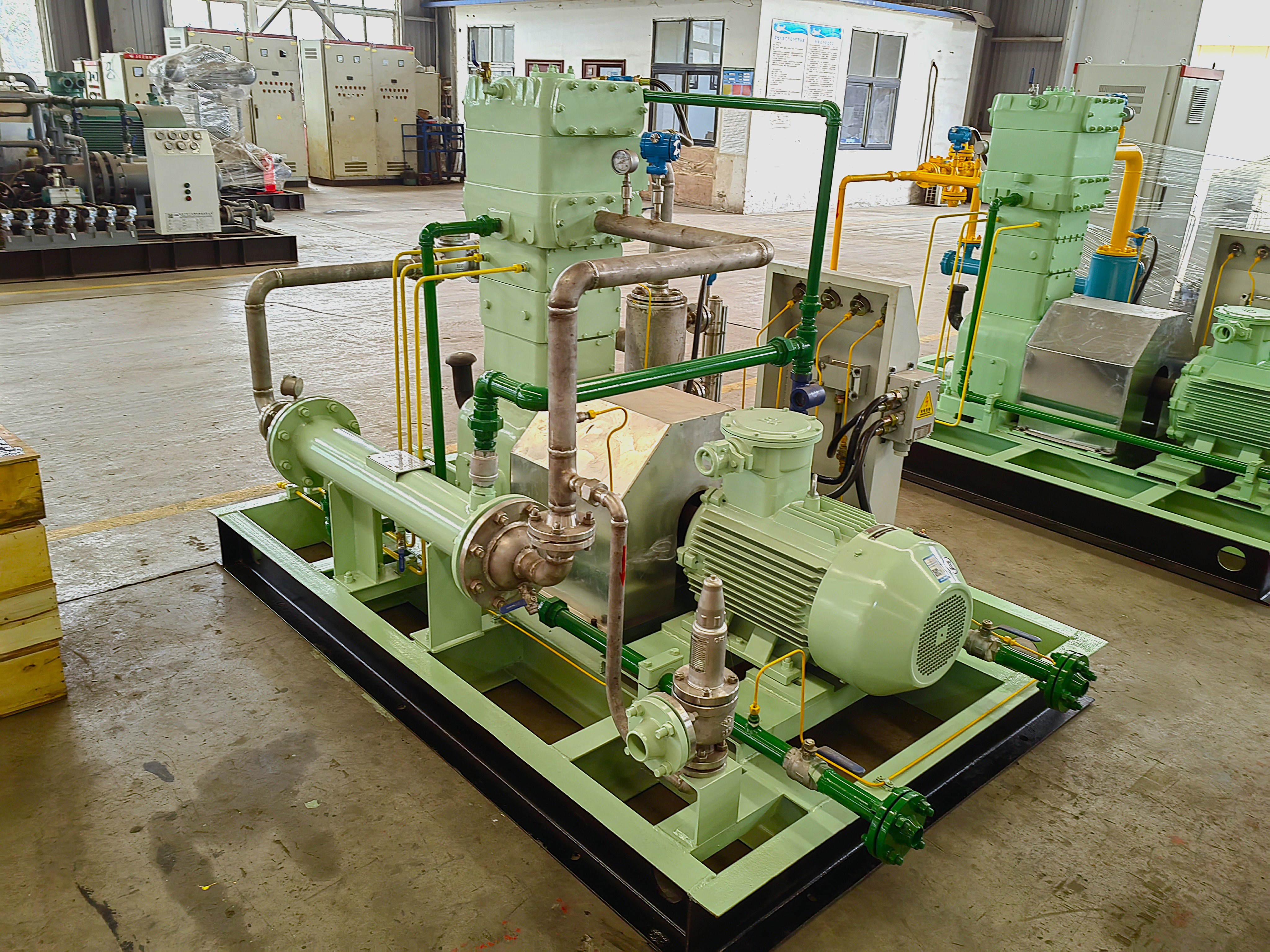 Skid-Mounted High-Efficiency Oil-Free LPG Piston Compressor