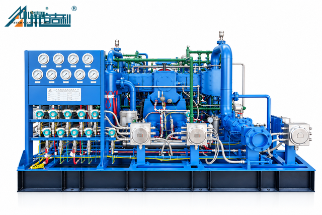 Four-Stage BOG Reciprocating Gas Compressor – 700 Nm³/h for LNG Applications
