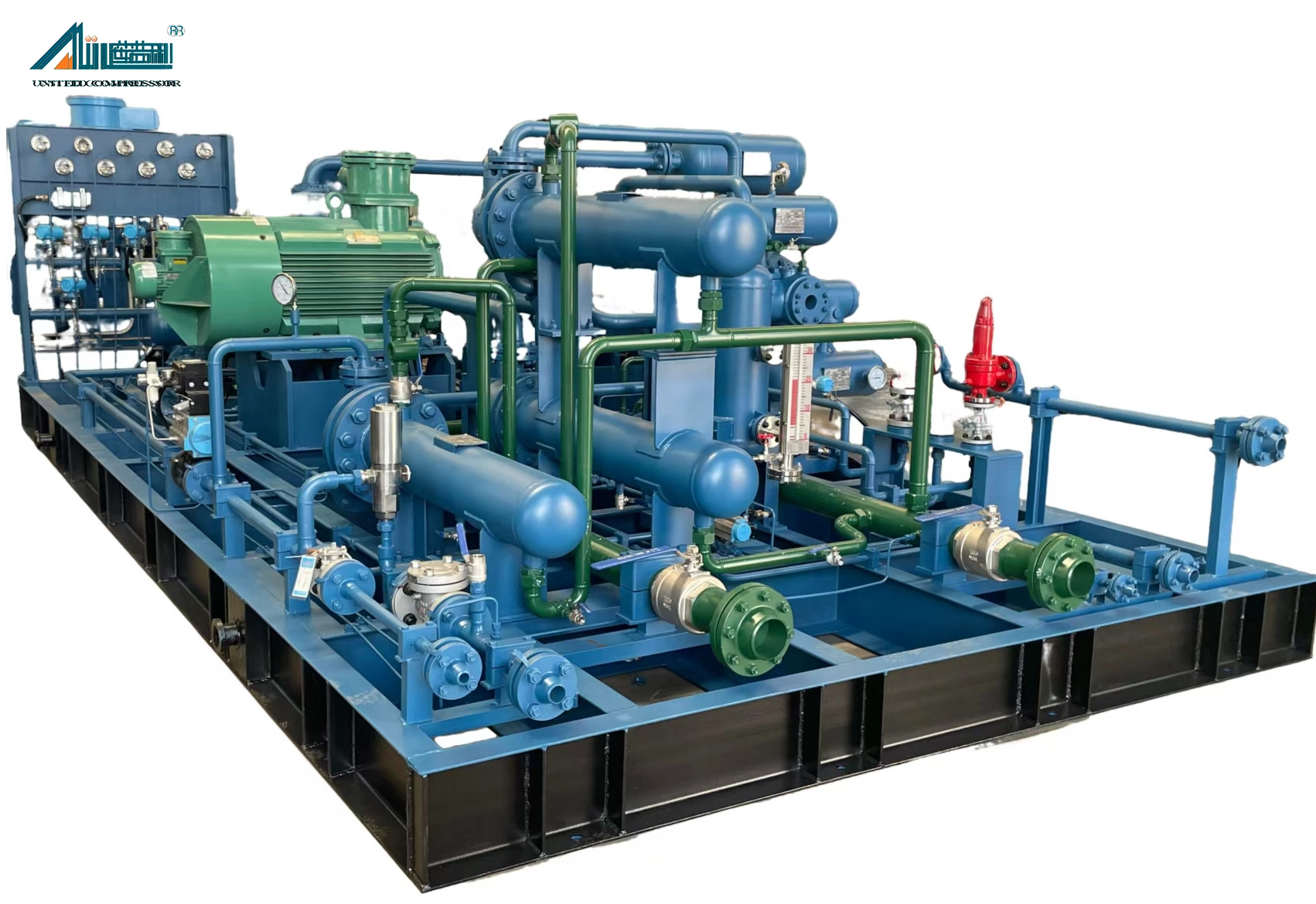 Skid Mounted Reciprocating Piston Nitrogen Compressor, Energy Saving Industrial N2 Booster | China Manufacturer