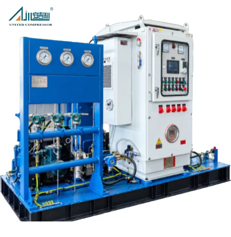 Industrial Propane Gas Piston Compressor with 15 Bar Discharge Pressure and 30 kW Motor